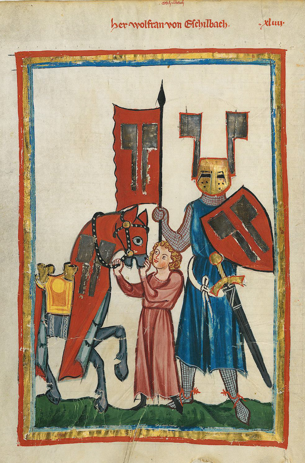 Codex Manesse 149v Wolfram von Eschenbach